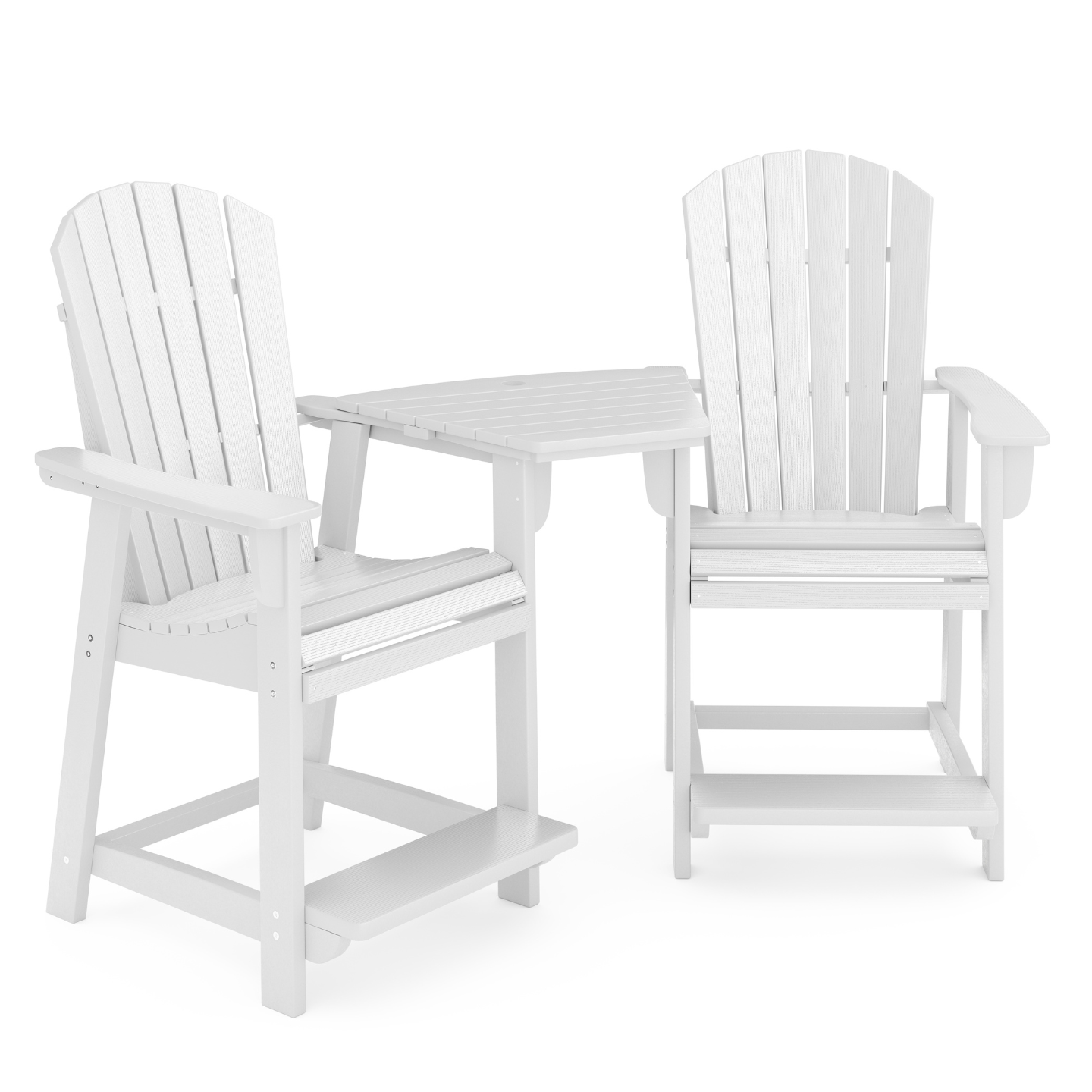 St. Simons 3-Piece Fan-Back Counter-Height Tête-à-Tête Set