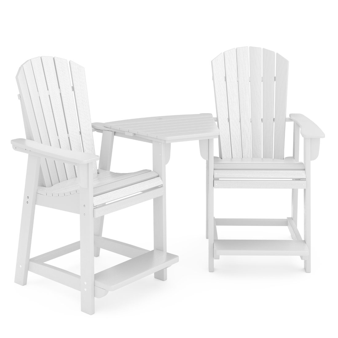 St. Simons 3-Piece Fan-Back Counter-Height Tête-à-Tête Set