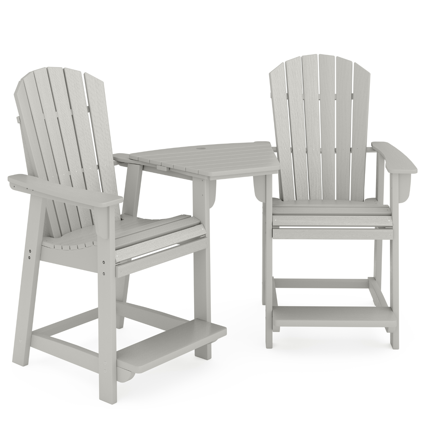 St. Simons 3-Piece Fan-Back Counter-Height Tête-à-Tête Set
