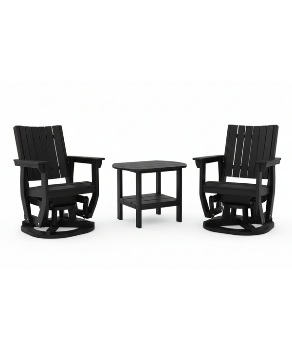 Callaway 3-Piece Swivel Glider Set with Side Table
