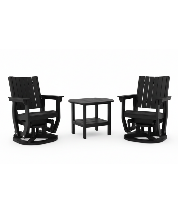 Callaway 3-Piece Swivel Glider Set with Side Table