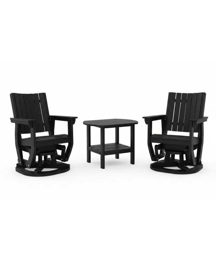 3pc Callaway Swivel Glider w/ Side Table