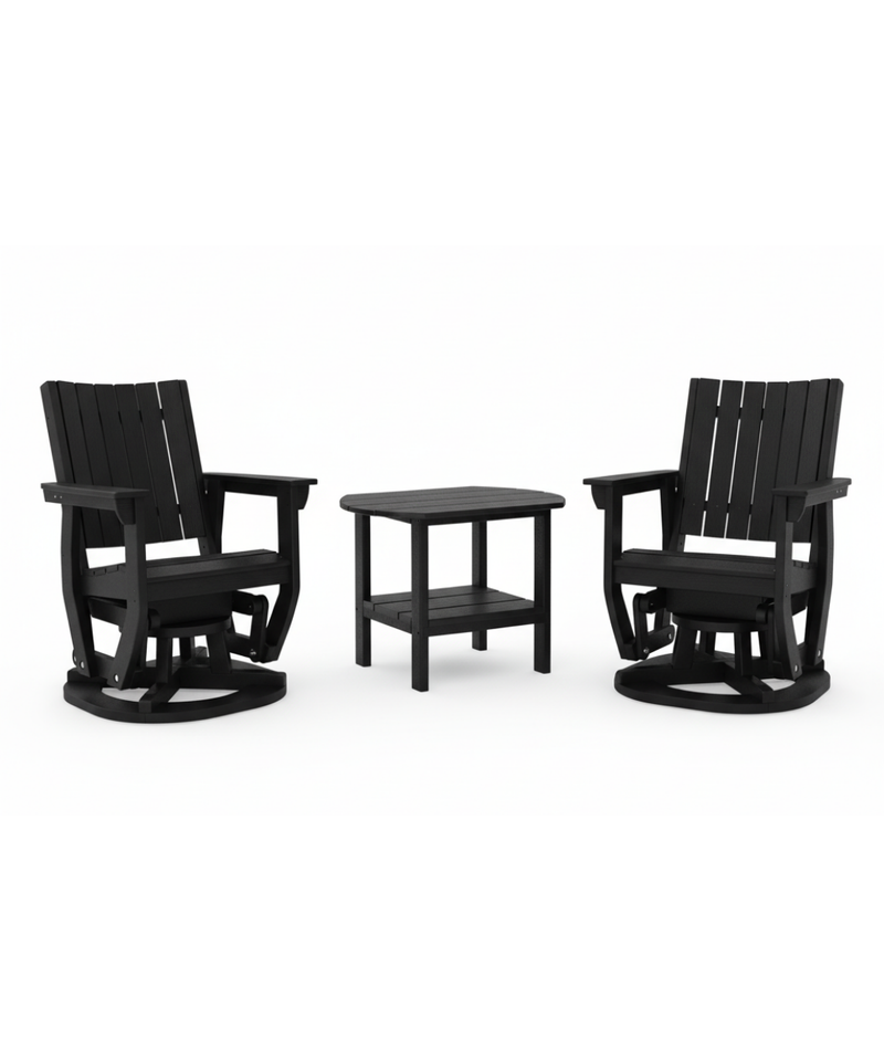 Callaway 3-Piece Swivel Glider Set with Side Table