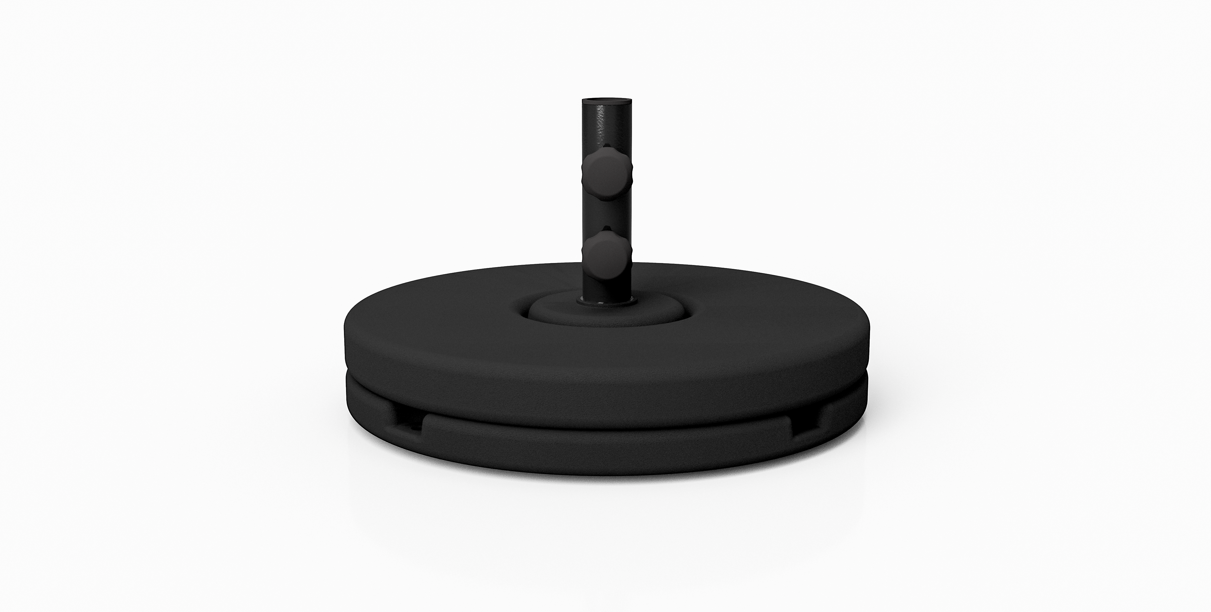 80 lbs. Round Concrete Base - 8" Stem