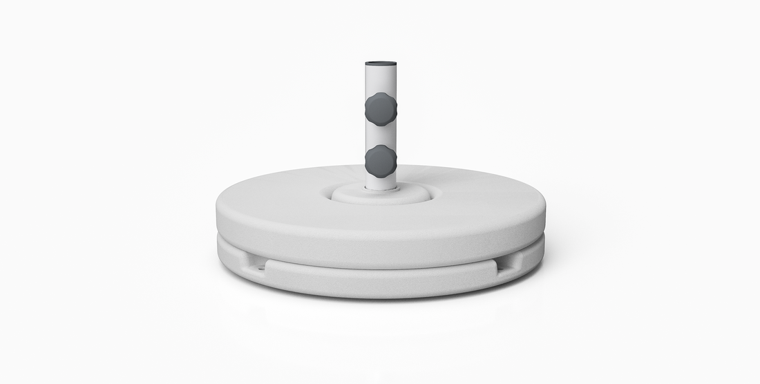 80 lbs. Round Concrete Base - 8" Stem