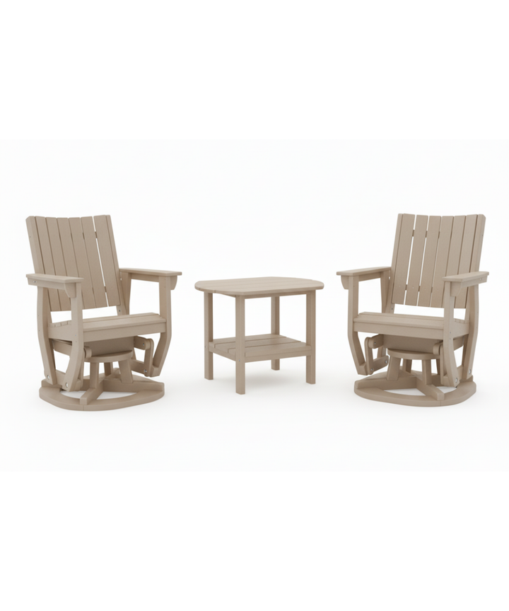 3pc Callaway Swivel Glider w/ Side Table