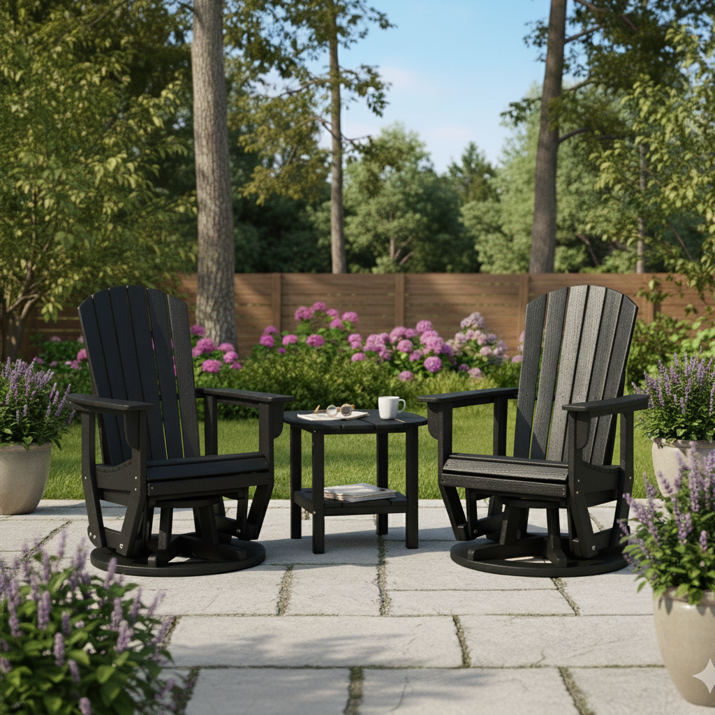 3pc St Simons Swivel Glider w/ Side Table