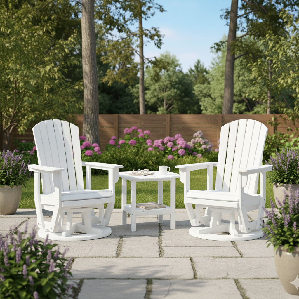 3pc St Simons Swivel Glider w/ Side Table