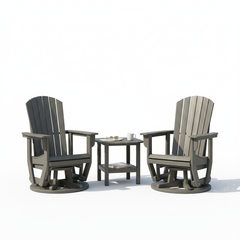 St. Simons 3-Piece Swivel Glider Set with Side Table