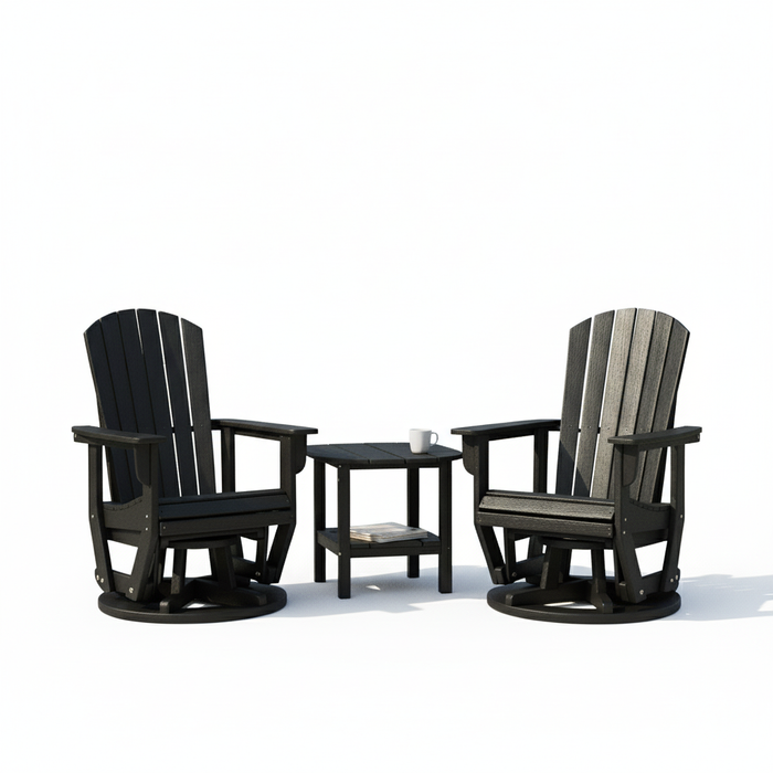 St. Simons 3-Piece Swivel Glider Set with Side Table
