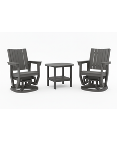 Callaway 3-Piece Swivel Glider Set with Side Table