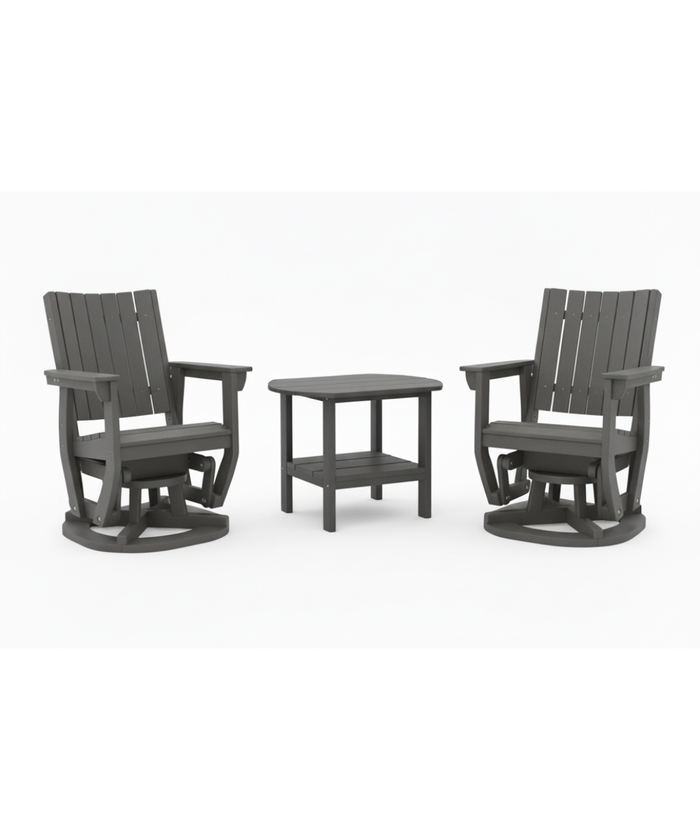 Callaway 3-Piece Swivel Glider Set with Side Table