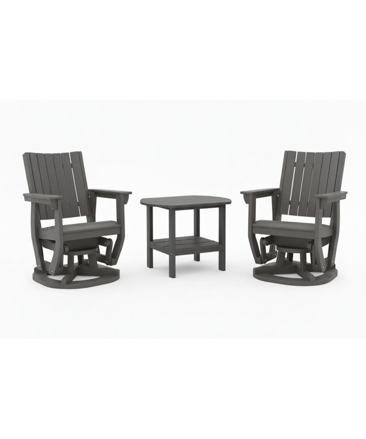 Callaway 3-Piece Swivel Glider Set with Side Table