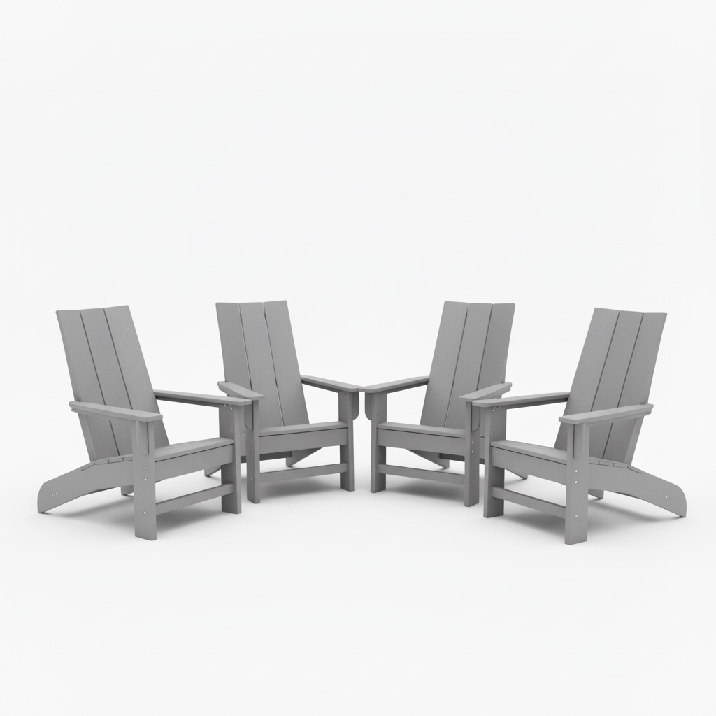 4pc Savannah Adirondack Chair Set