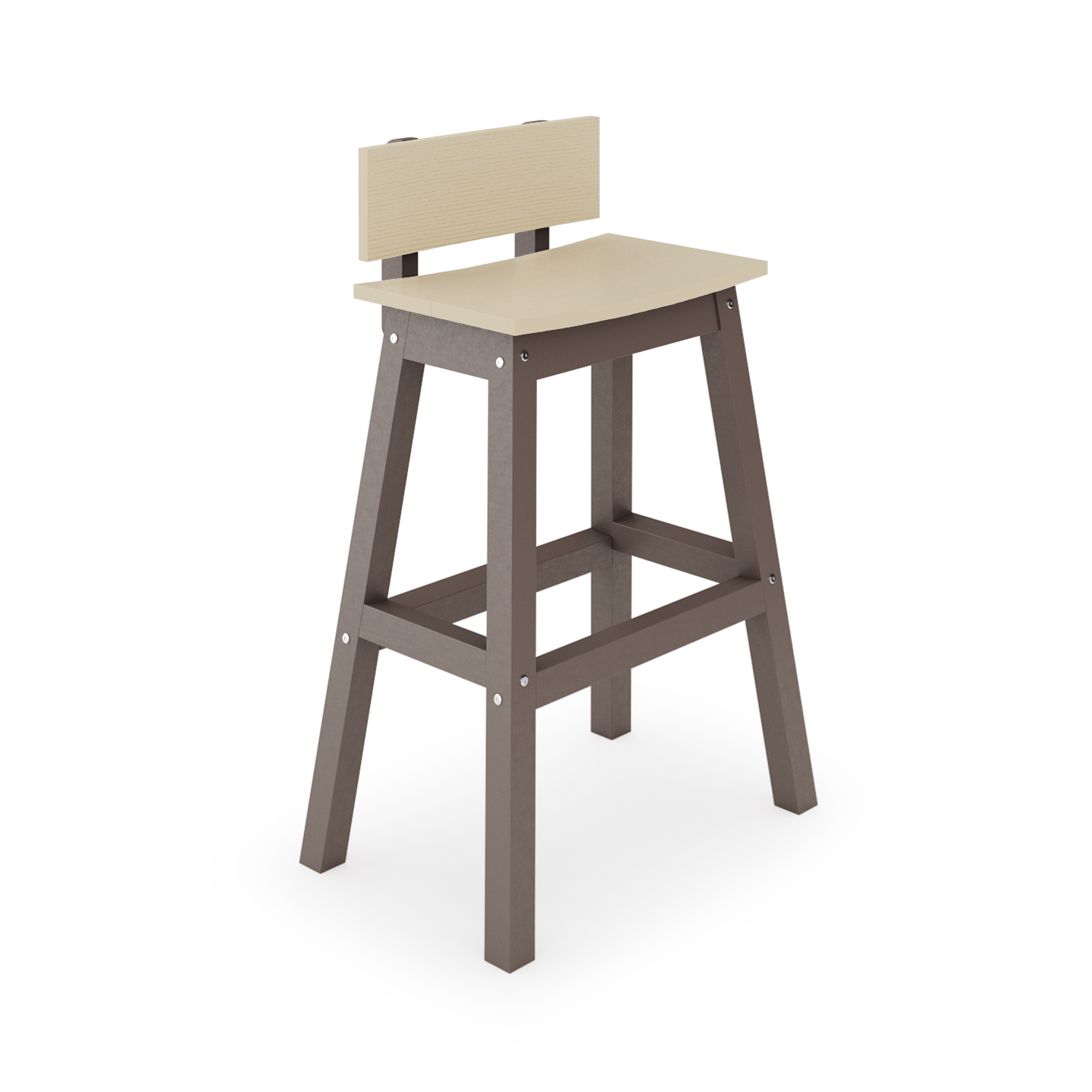 Saddle Bar Stool w/ Back