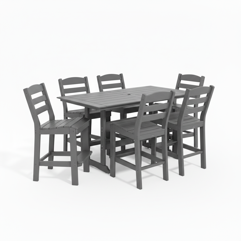 7pc Fairway Bar Height Dining Set