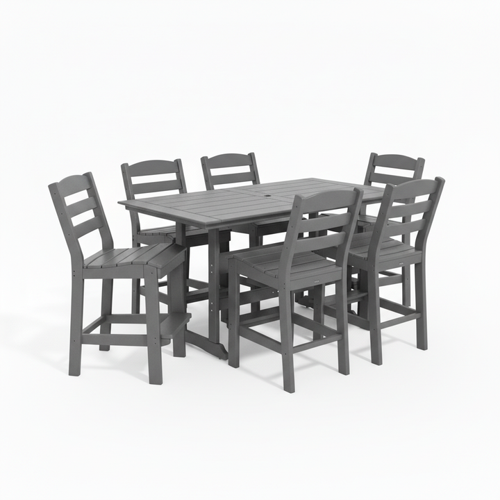 7pc Fairway Bar Height Dining Set