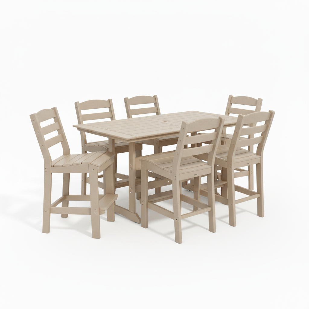 7pc Fairway Bar Height Dining Set