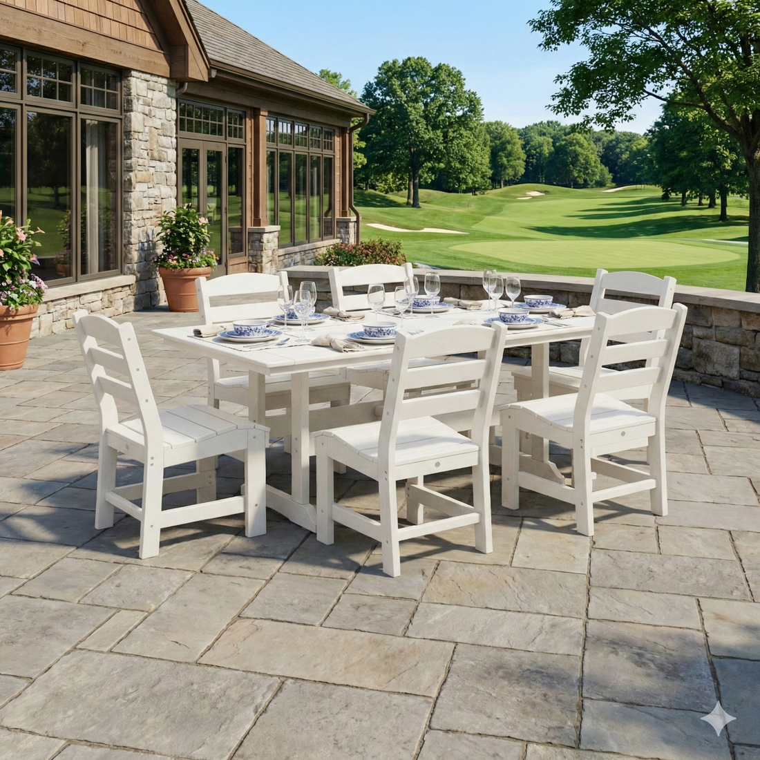7pc Fairway Table Height Dining Set