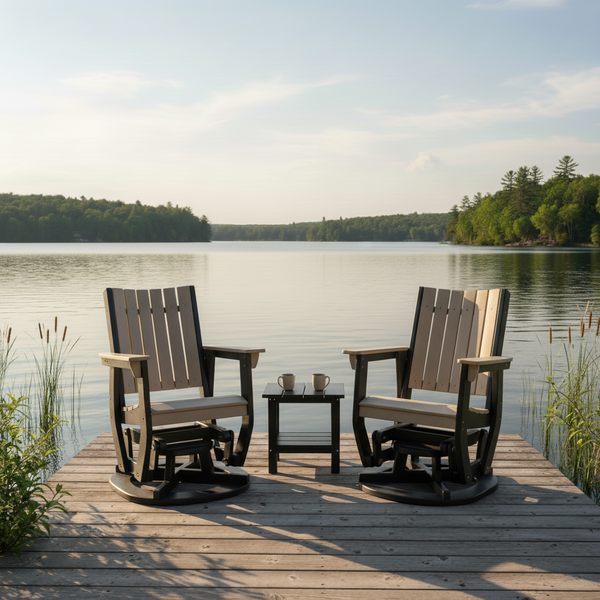 Callaway 3-Piece Swivel Glider Set with Side Table