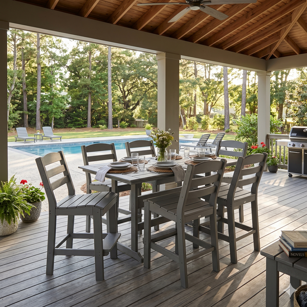 7pc Fairway Bar Height Dining Set