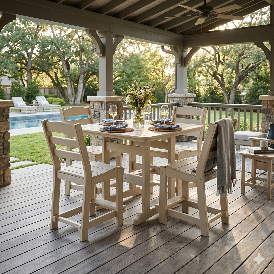 5pc Fairway Counter Height Dining Set