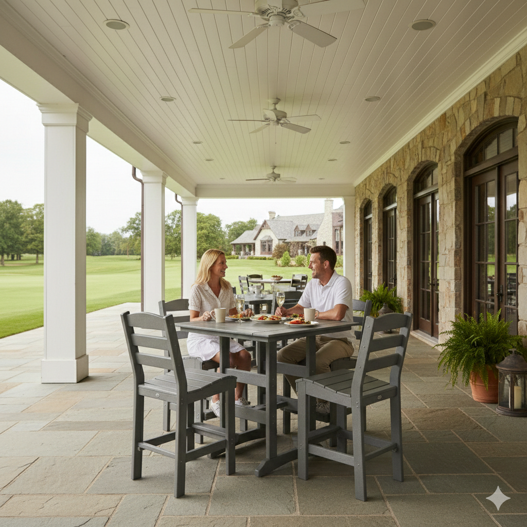 5pc Fairway Bar Height Dining Set