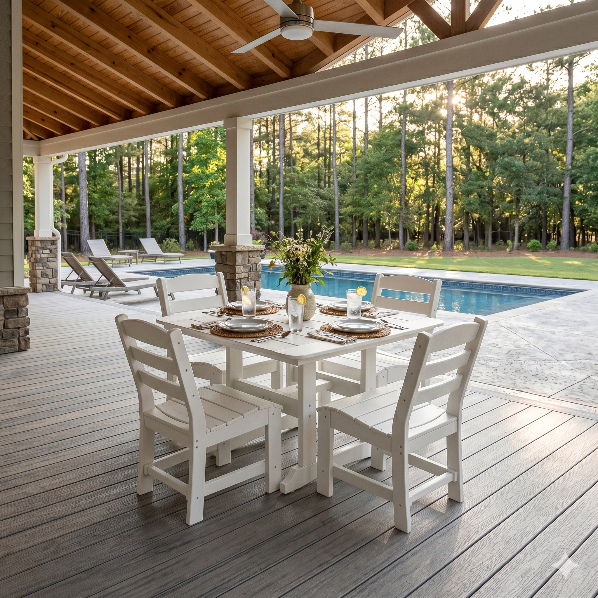 5pc Fairway Table Height Dining Set