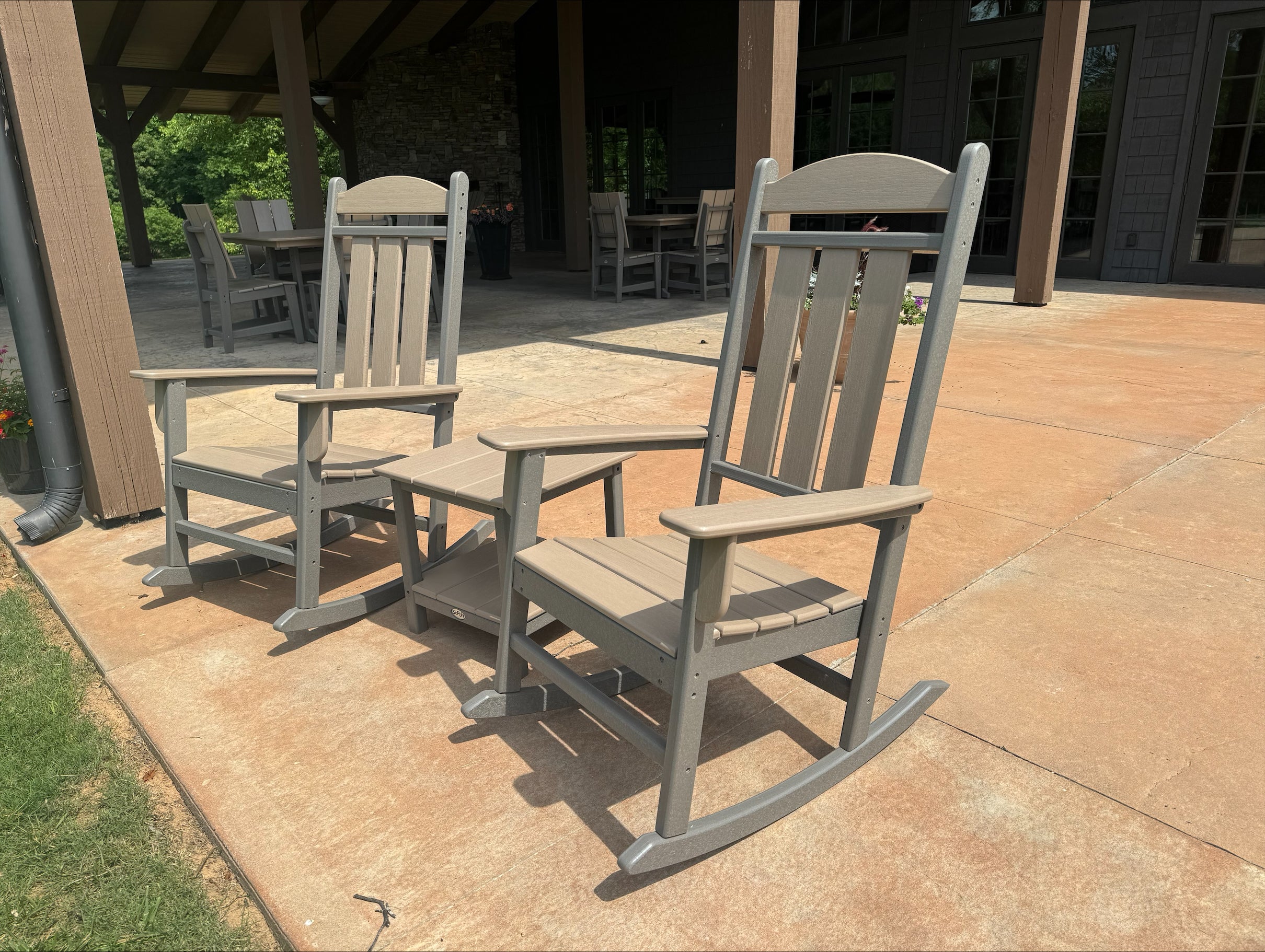 Callaway 3-Piece Porch Rocker Set with Side Table