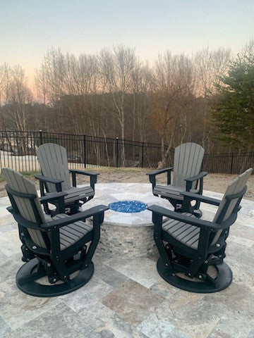 St. Simons 3-Piece Swivel Glider Set with Side Table