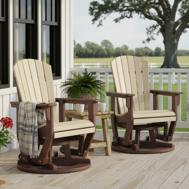 St. Simons 3-Piece Swivel Glider Set with Side Table