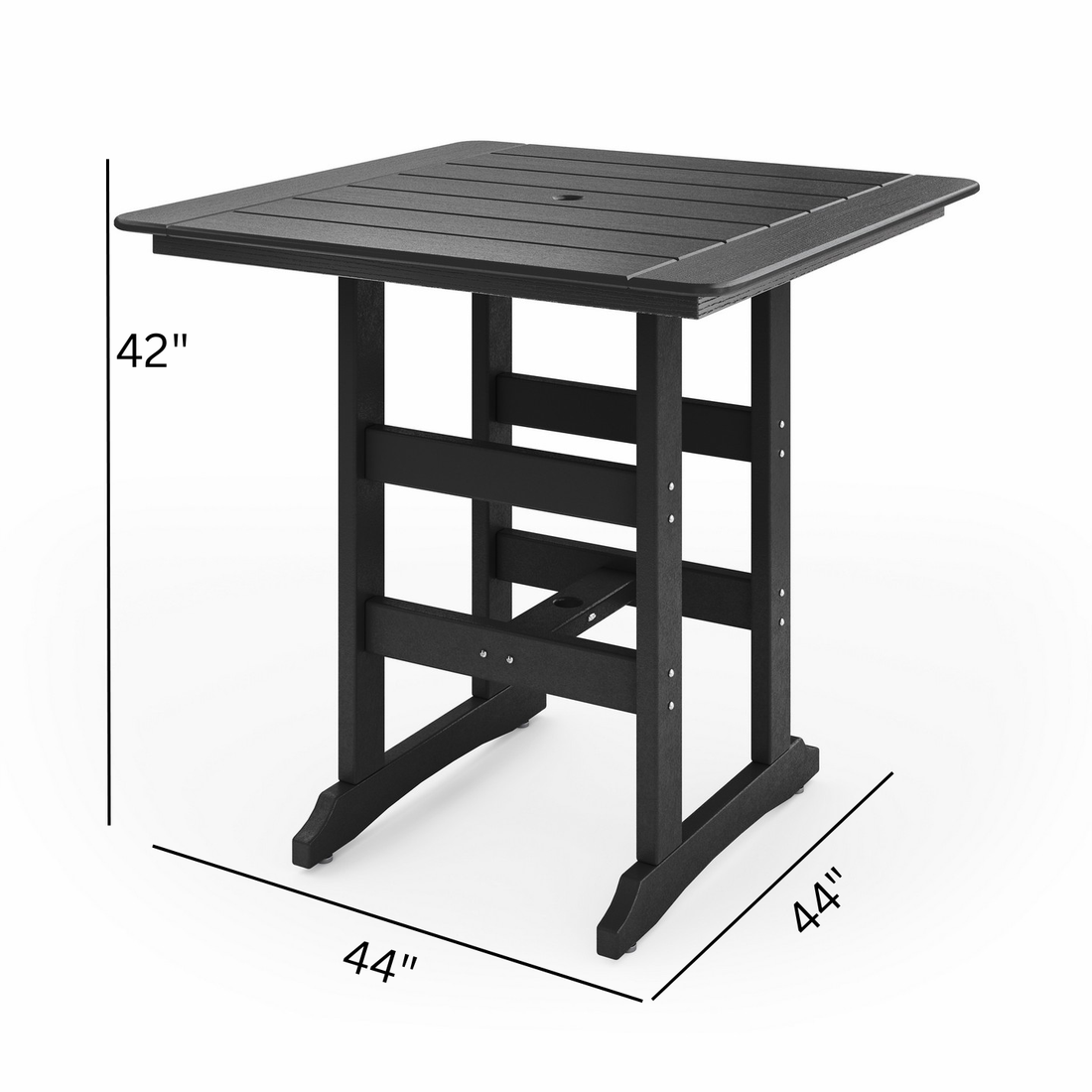 44" Savannah Square Bar Table