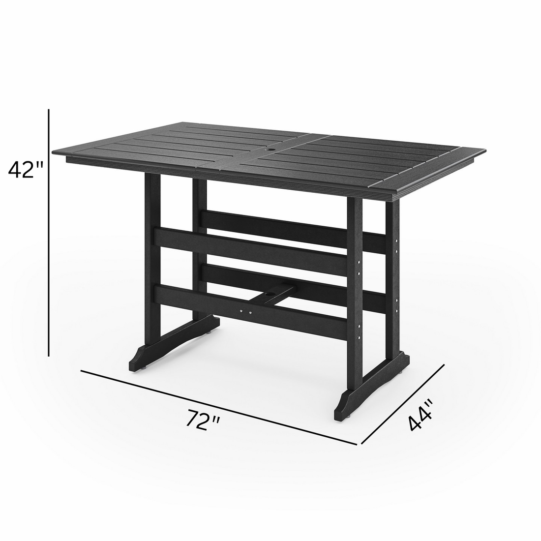72" Savannah Farmhouse Bar Table