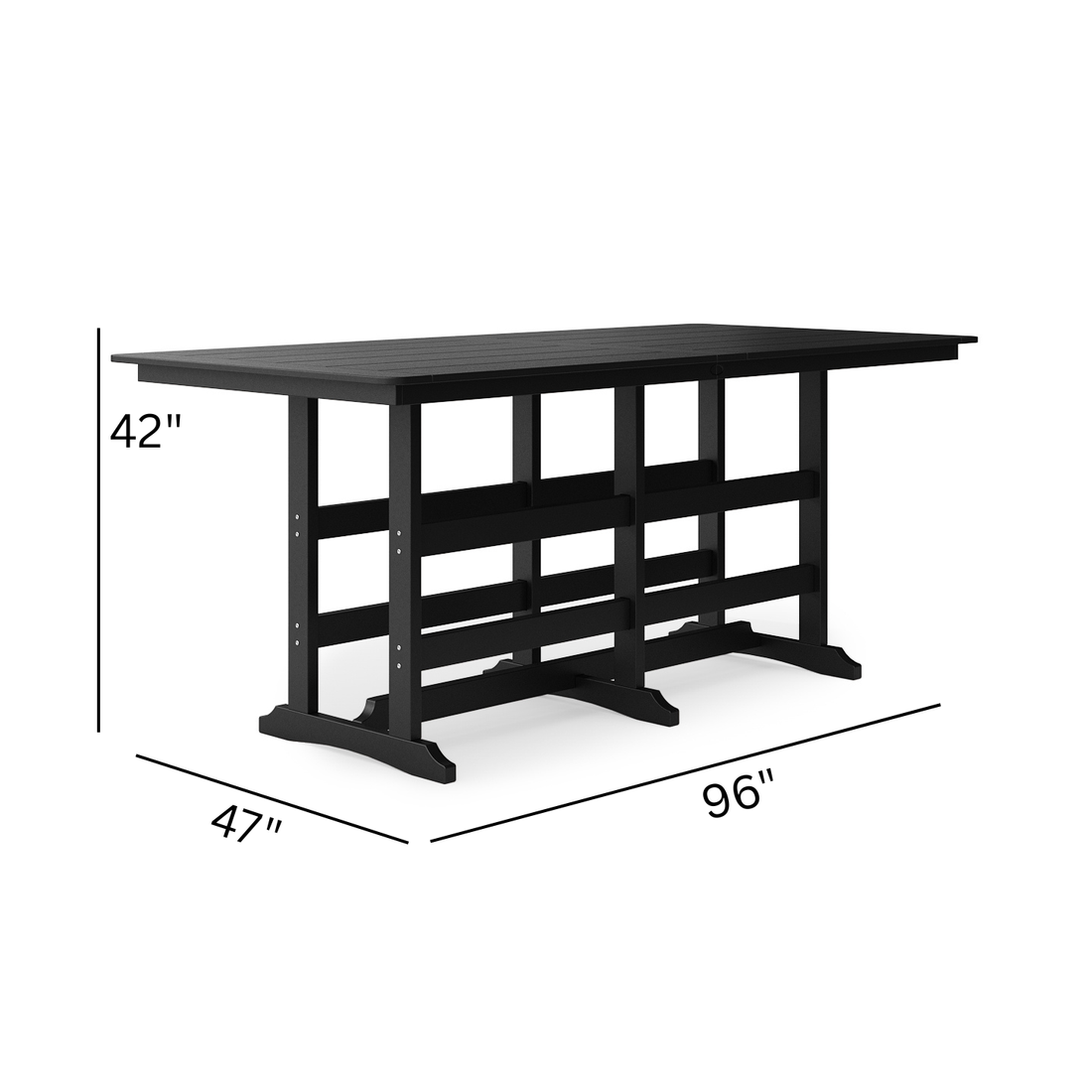47X96 Savannah Farmhouse Bar Table