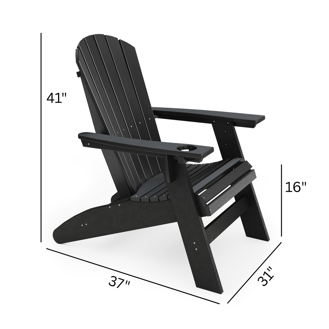 St Simons Curved Back Adirondack Chair