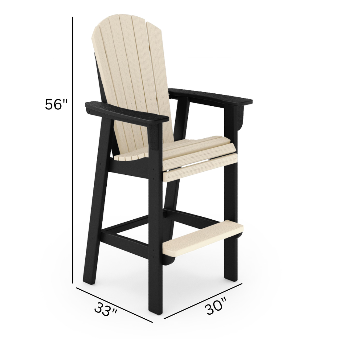 St. Simons Fan Back Bar Chair Premium