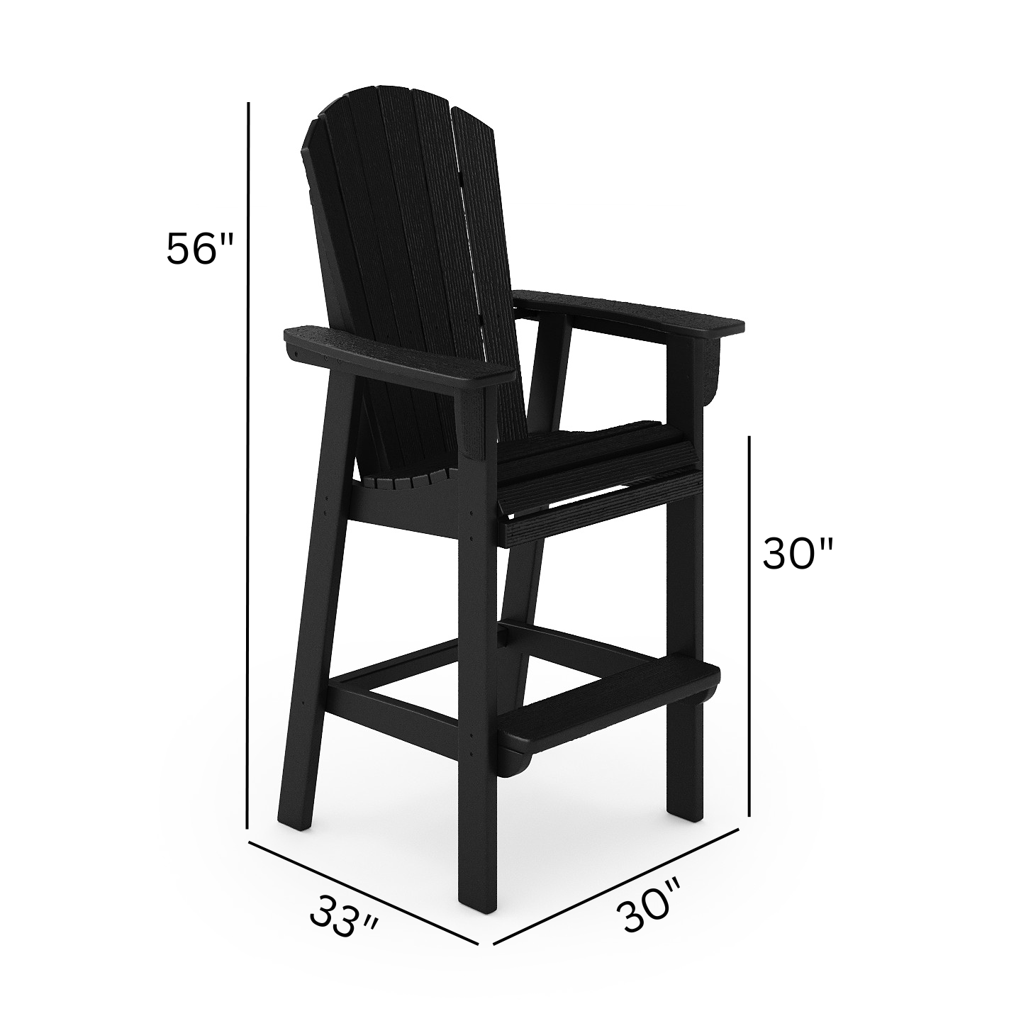 St Simons Fan Back Bar Chair (Premium)