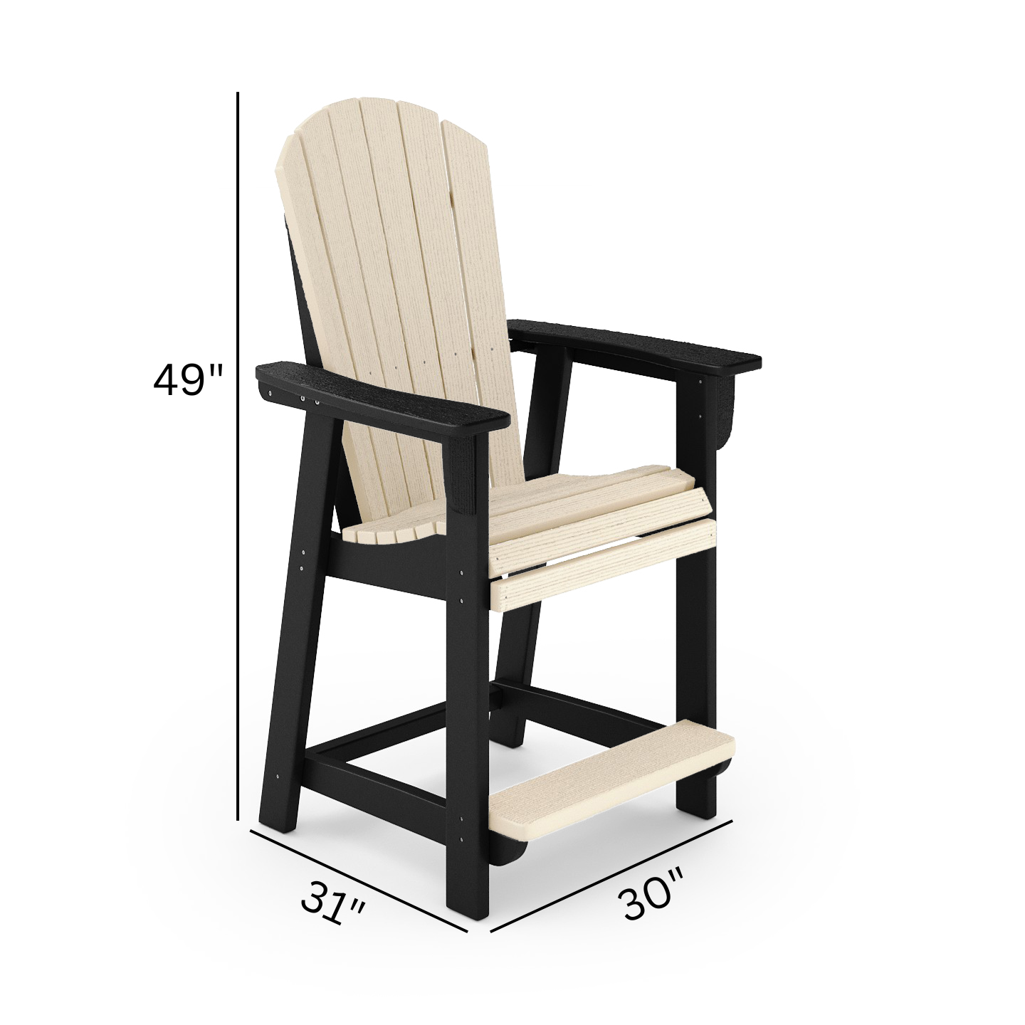 St. Simons Fan Back Counter Chair Premium
