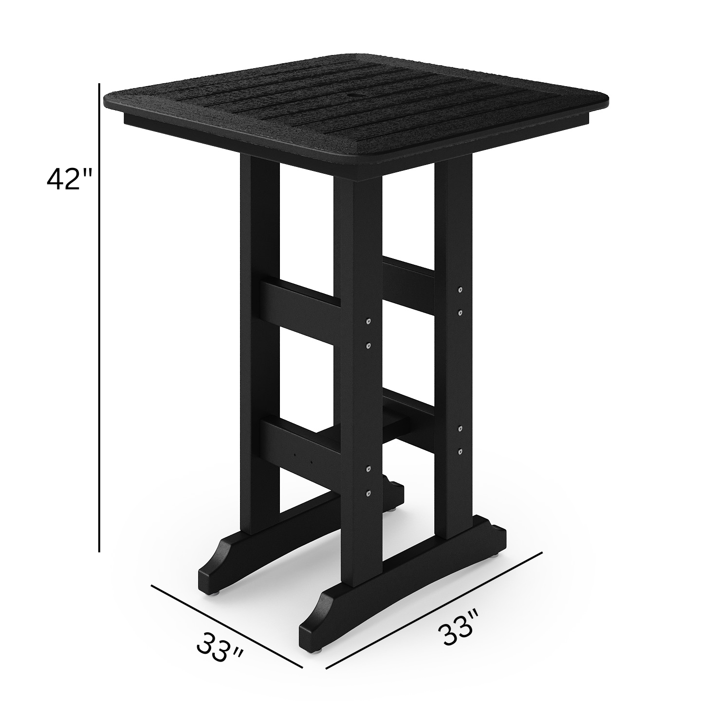 33" St. Simons Square Bar Table