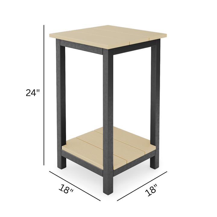 18" Savannah Square Counter Side Table