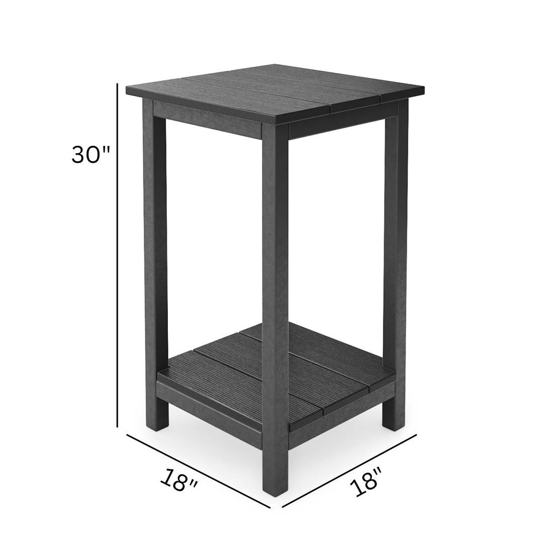 18" Savannah Square Counter Side Table