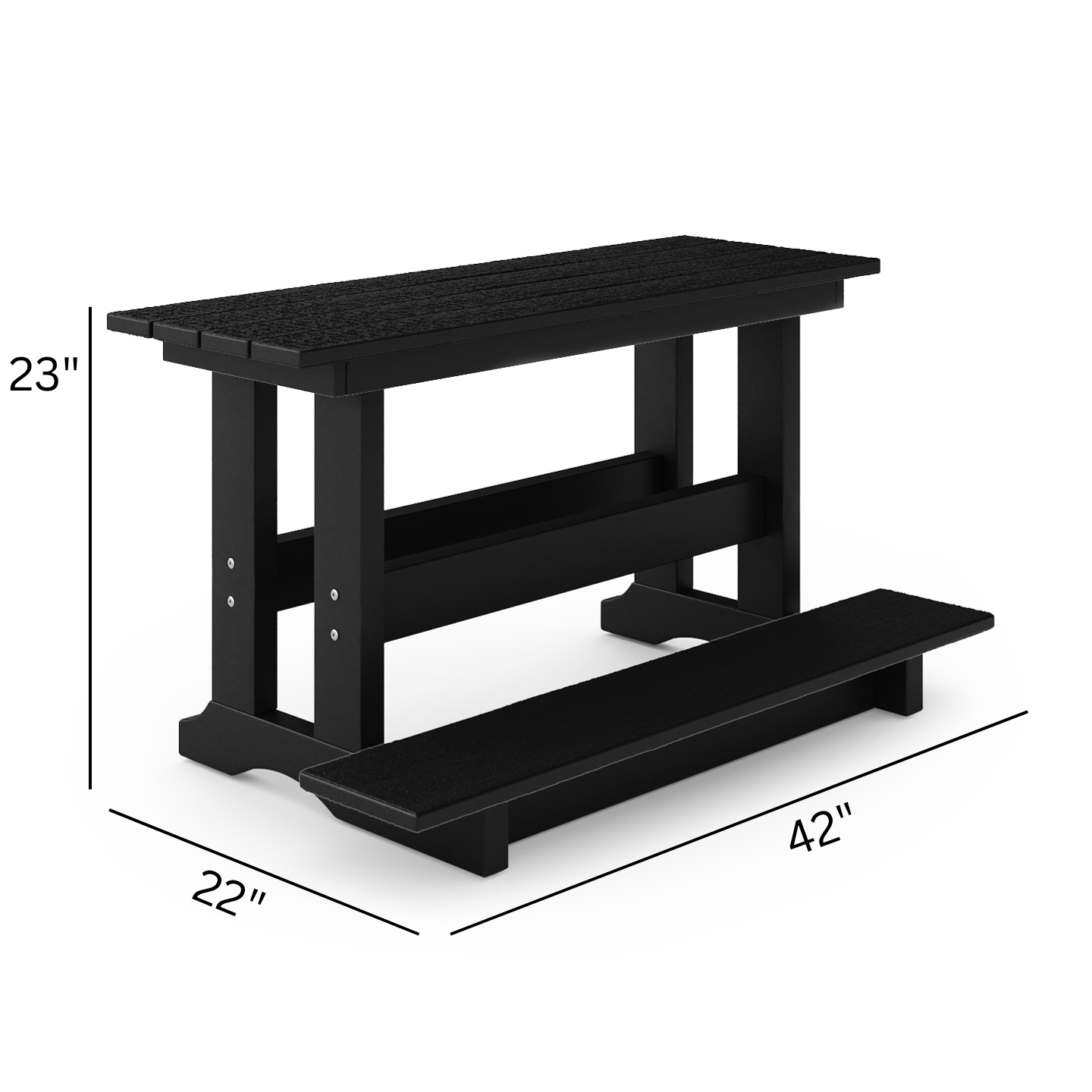 42" Backless Counter Bench