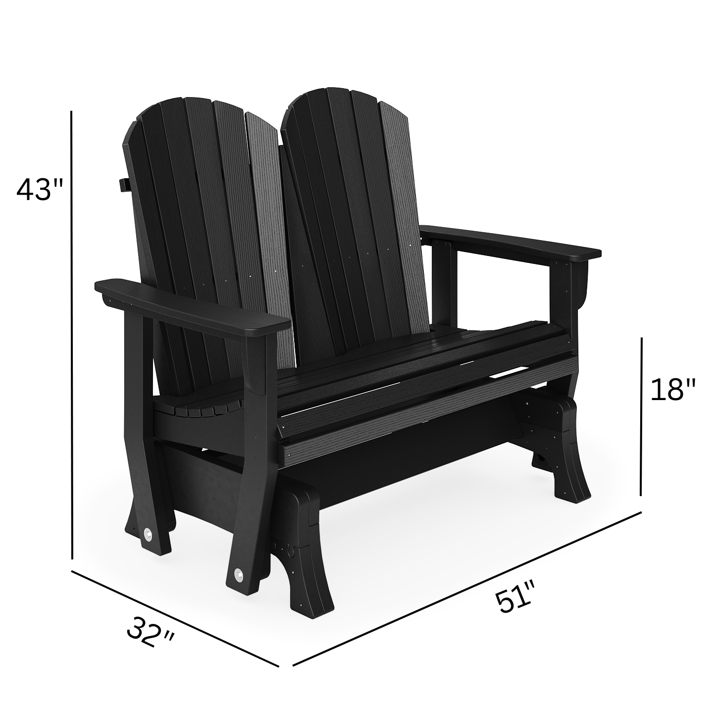 St. Simons Glider Loveseat