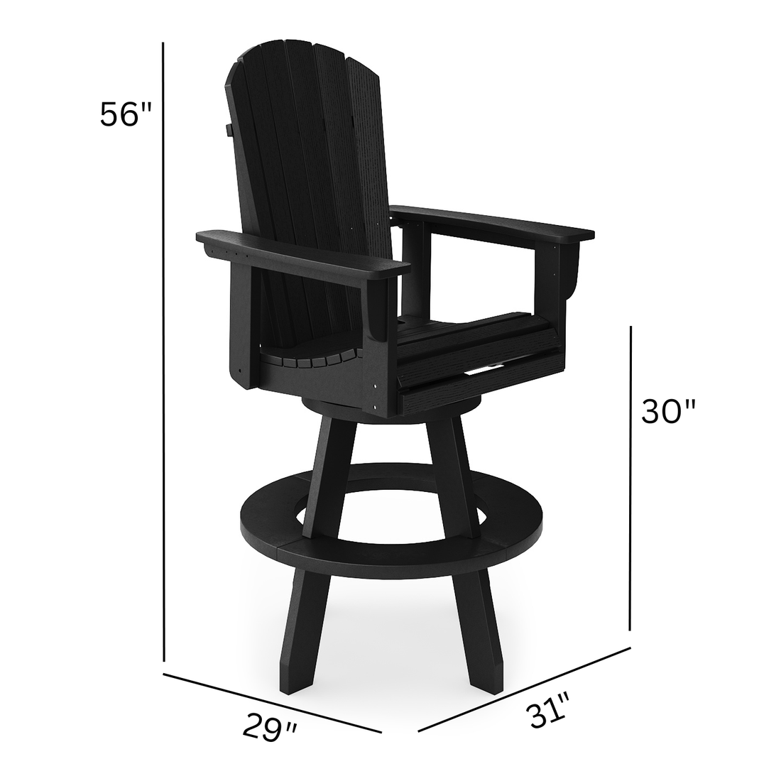 St Simons Swivel Bar Chair