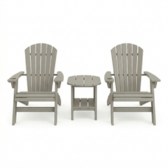 St. Simons 3-Piece Adirondack Chair and Oval Side Table Set