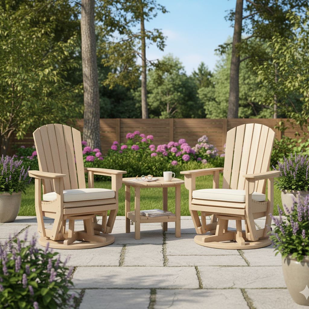 3pc St Simons Swivel Glider w/ Side Table