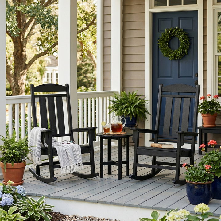 Callaway 3-Piece Porch Rocker Set with Side Table