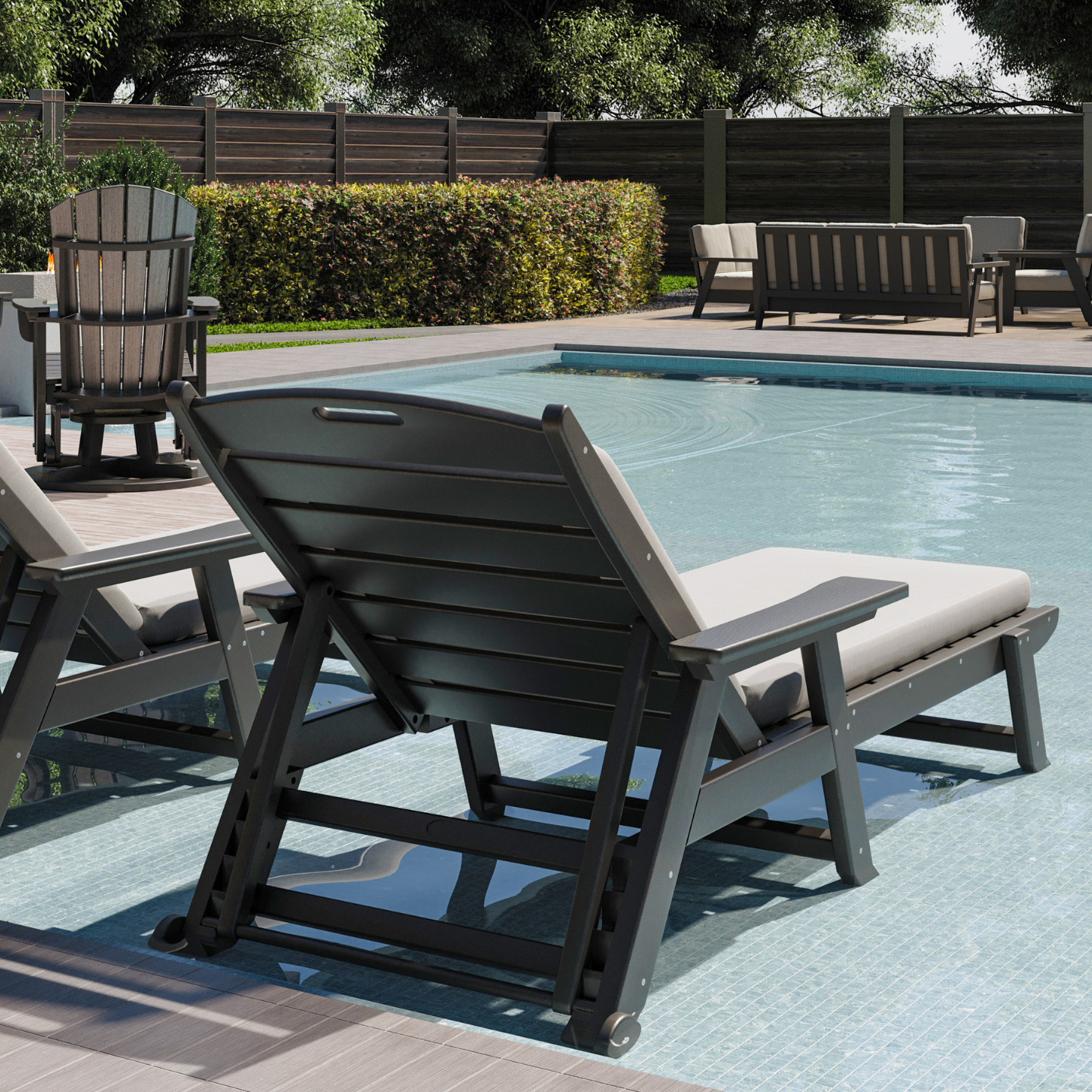 Flat Chaise Lounge