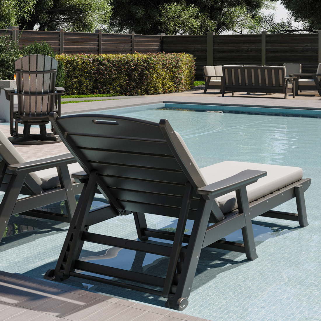 Flat Chaise Lounge