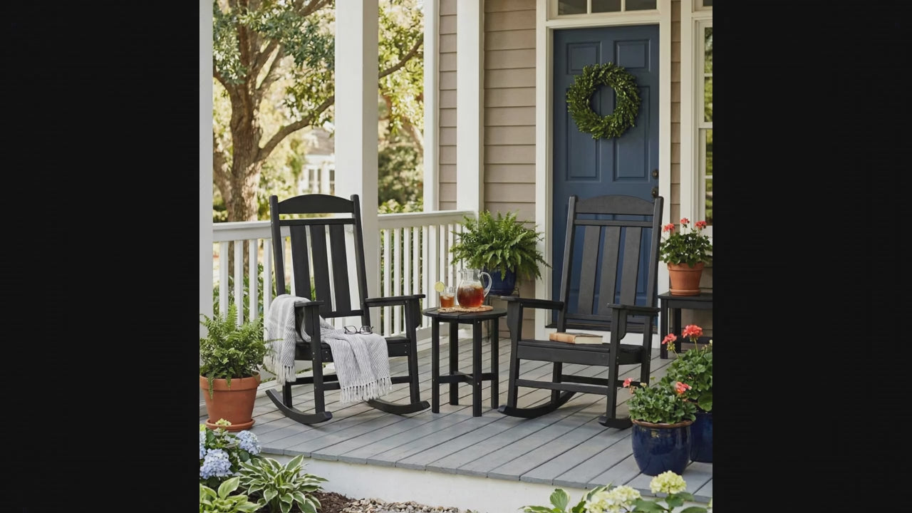 Callaway 3-Piece Porch Rocker Set with Side Table